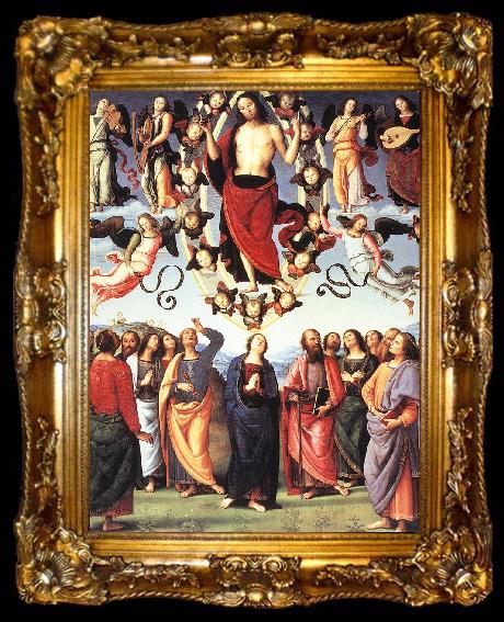 framed  PERUGINO, Pietro The Ascension of Christ af, ta009-2